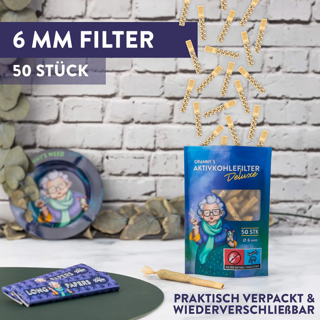 Granny’s Weed Hybrid Aktivkohlefilter Deluxe – 6 mm x 39 mm