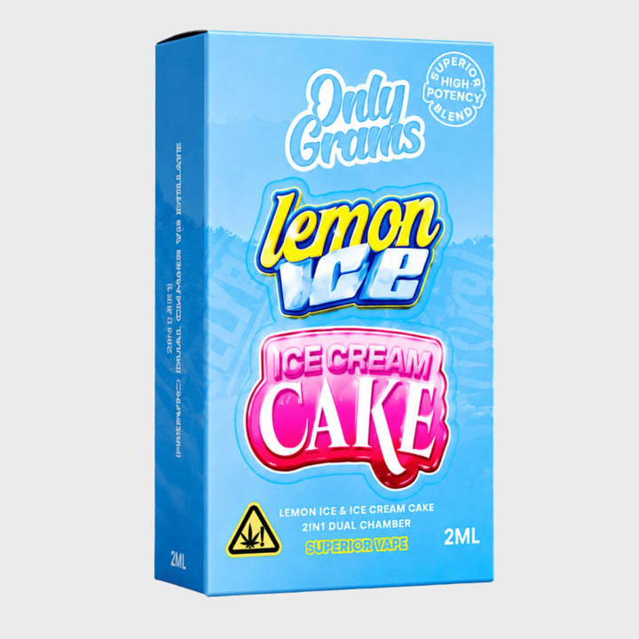 OnlyGrams Dual Vape Lemon Ice und Ice Cream Cake, 2 ml, Produktabbildung