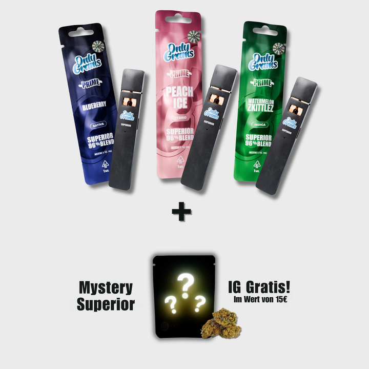 OnlyGrams Superior Vape 96% Probierpaket