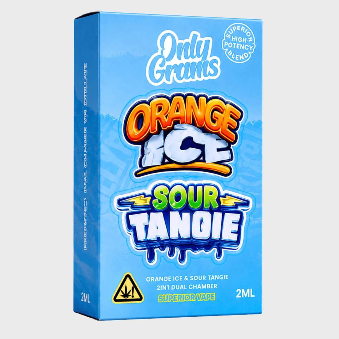 OnlyGrams Dual Vape Orange Ice und Sour Tangie, 2 ml, Produktabbildung