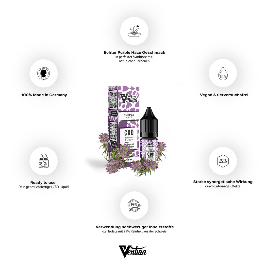 Ventura Premium CBD E-Liquid Purple Haze