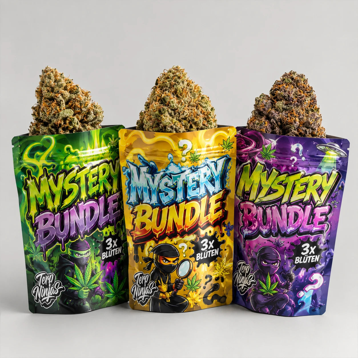 Terp Ninjas Superior Dragon Buds Mystery Probierpaket, Produktabbildung
