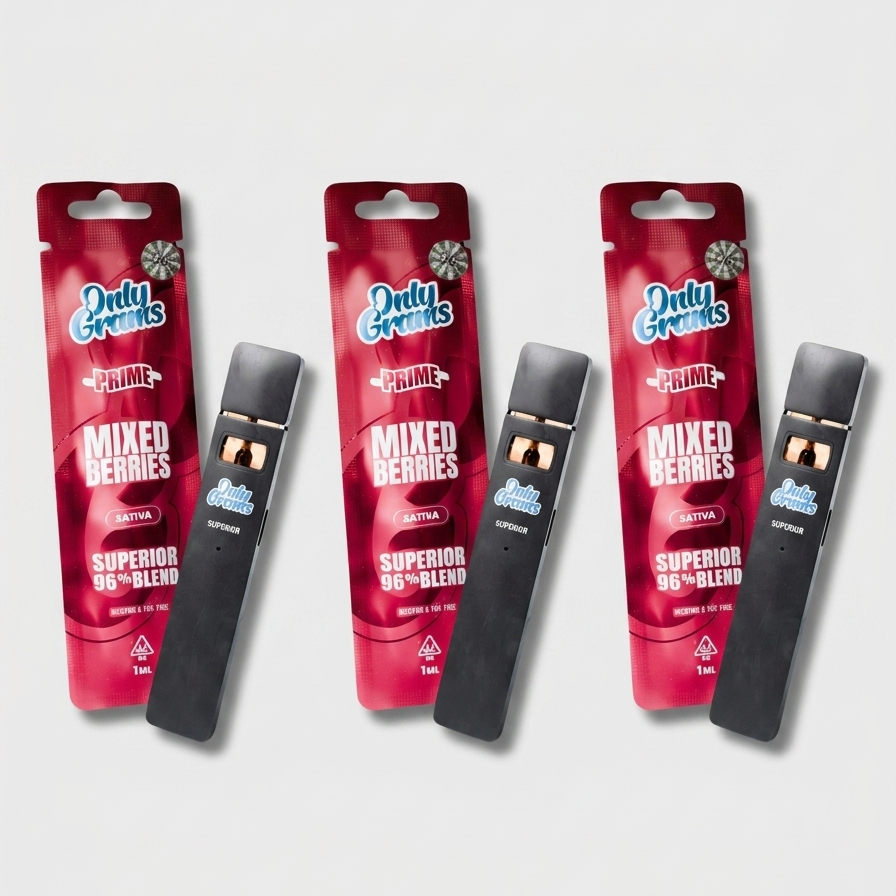 OnlyGrams Superior Prime Vape 96% | Mixed Berries