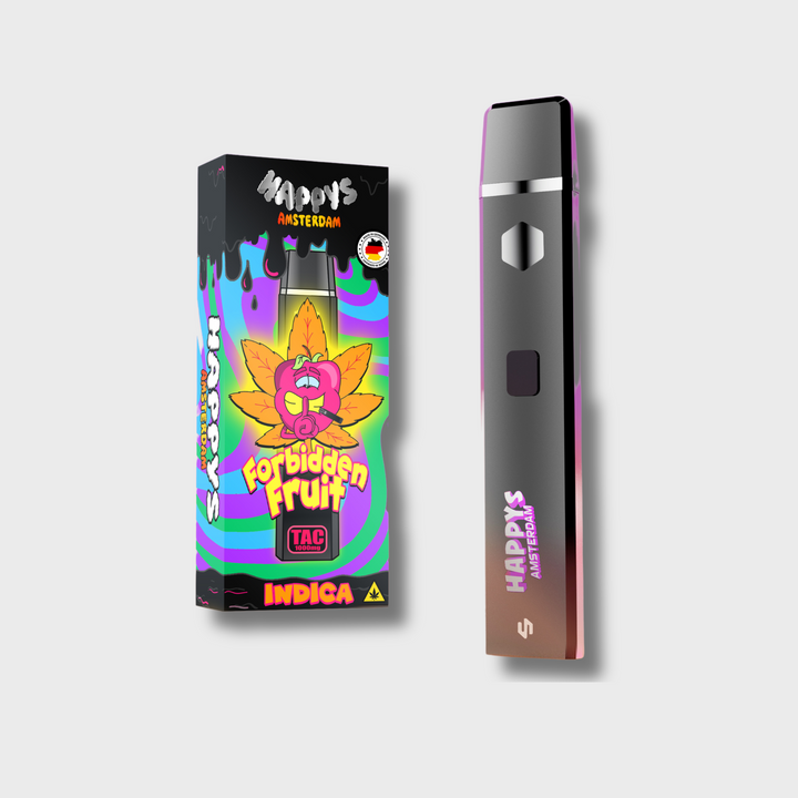 Happys Amsterdam Premium 1ml TAC Vape Forbidden Fruit - Indica