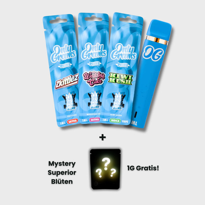 OnlyGrams Superior Vape 96% US-Line Probierpaket