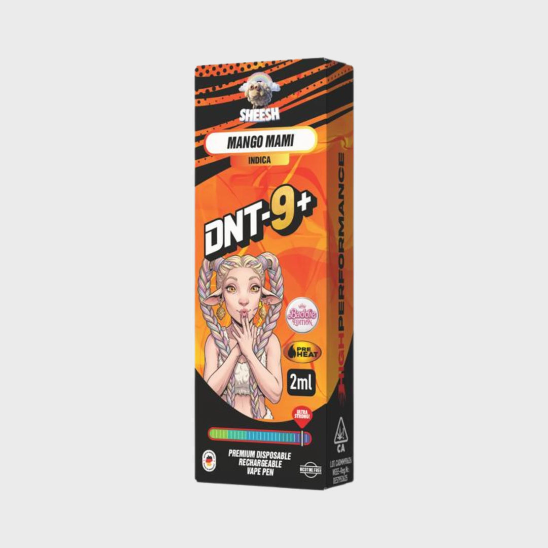 SHEESH DNT-9 Vape Mango Miami, Einweg-Vape, Produktabbildung