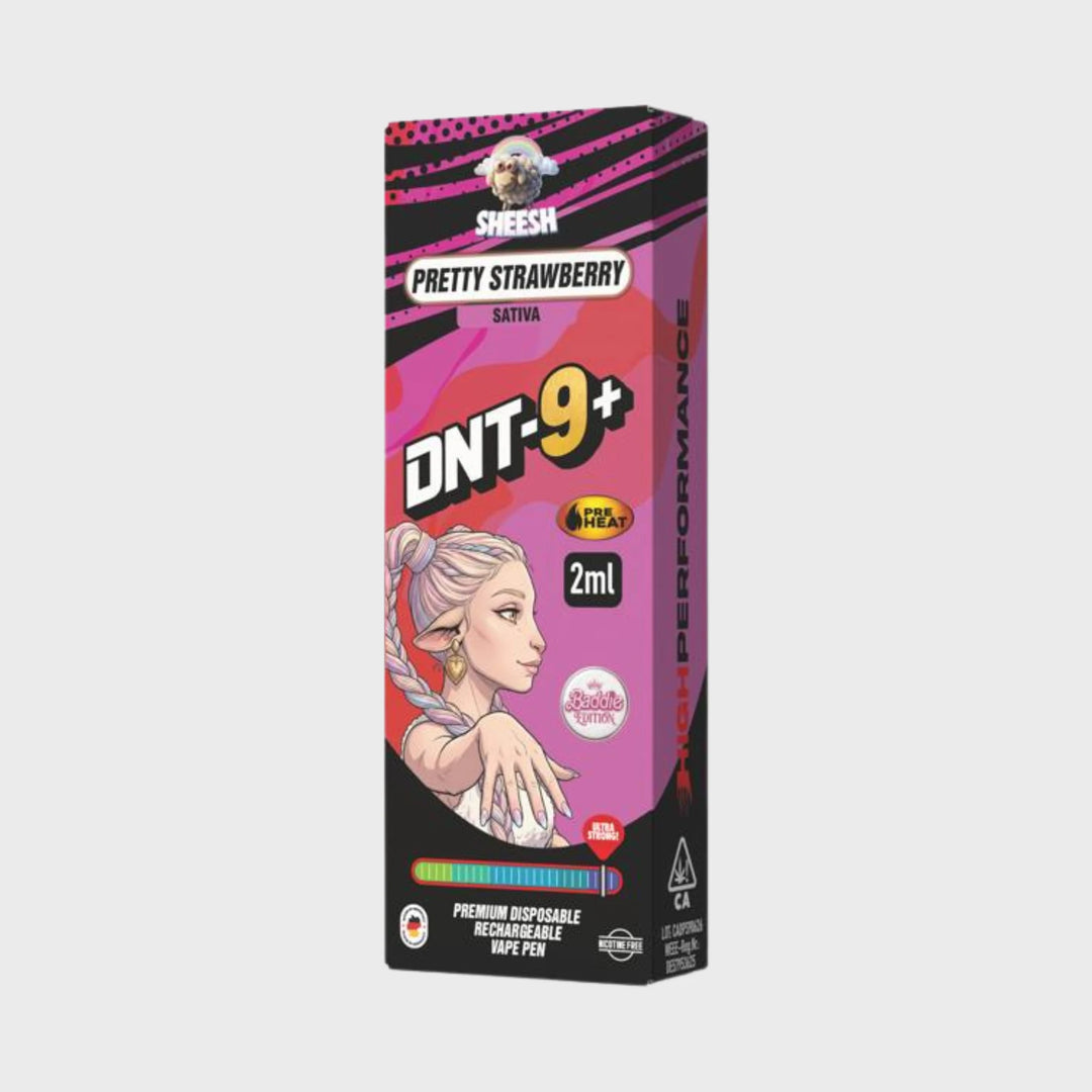 SHEESH DNT-9 Vape Pretty Strawberry, Einweg-Vape, Produktabbildung