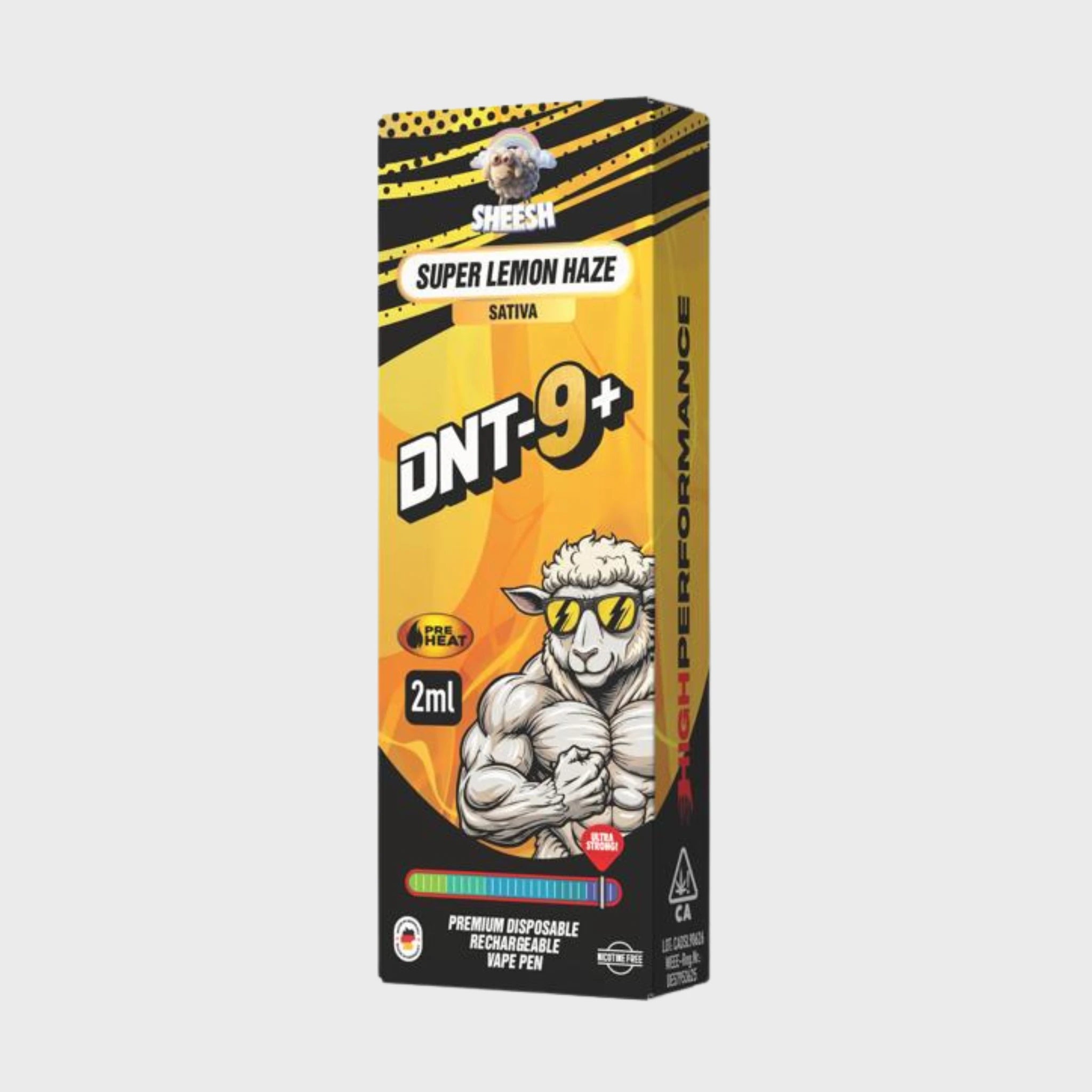 SHEESH DNT-9 Vape Super Lemon Haze, Einweg-Vape, Produktabbildung